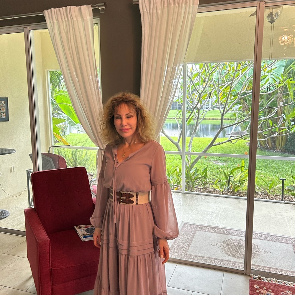 Chic Mauve Maxi Dress